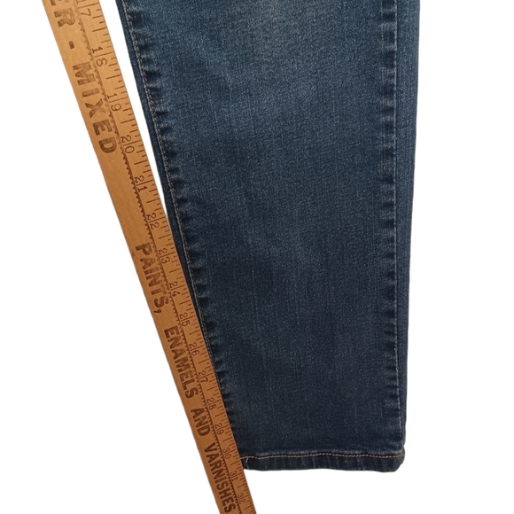 MORTON'S 1981 Dark Medium Blue Distressed High Rise Skinny Denim Jeans 36 - Picture 8 of 8